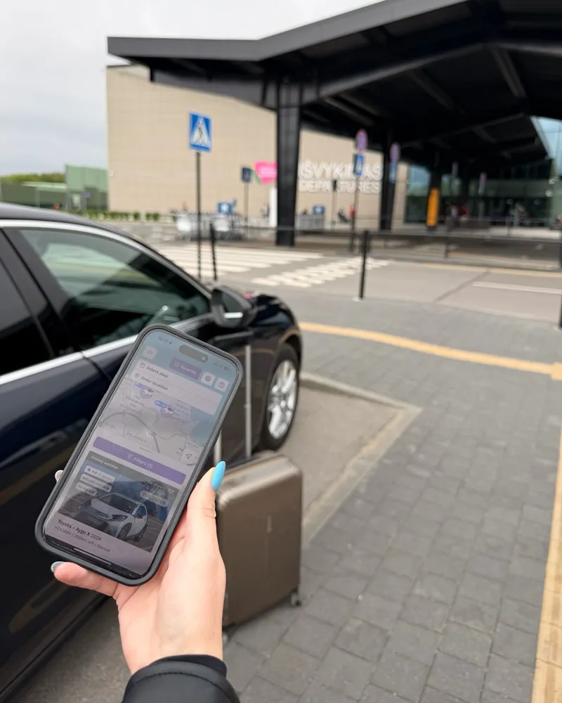 WoopDrive car pickup in Vilnius